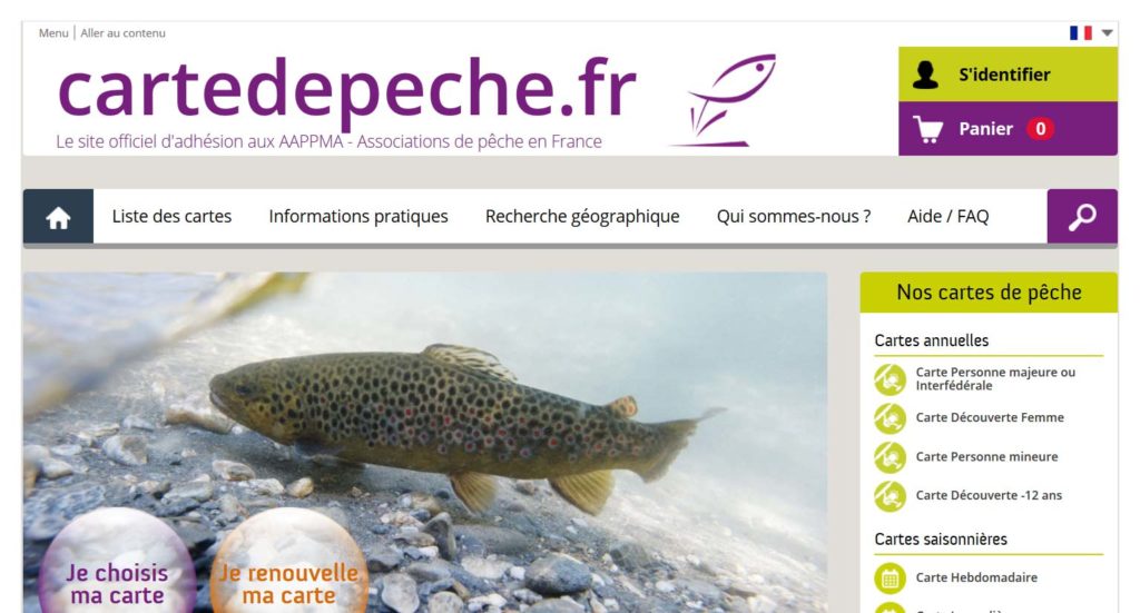 Site cartedepeche.fr